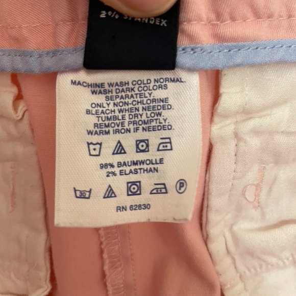 💙 Land's End Chino Shorts Pastel Pink Size 14 - Picture 5 of 5
